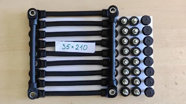 Комплект перемычки гибкие Frotek 35x210 (11 шт) и болты (24 шт) для аккумулятора 24V