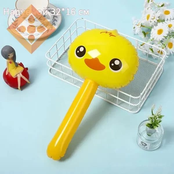 Надувная игрушка из ПВХ 30 см для игр в воде и развития моторики детей от 3 лет