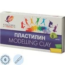 Пластилин для школы 6 цветов