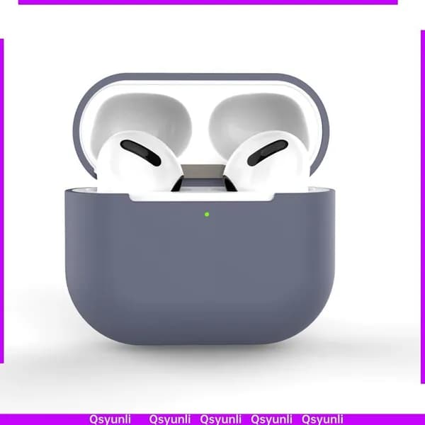 Беспроводной чехол для наушников, ультра тонкий, удобный для Earbuds 3 Лавандово-серый