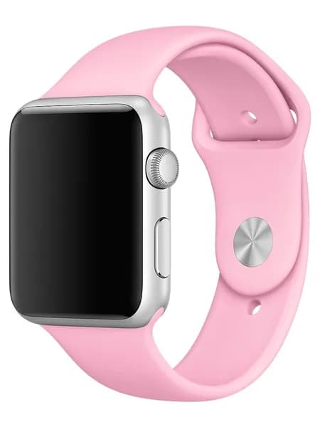 Ремешок силиконовый для Apple Watch 42/44 розовый