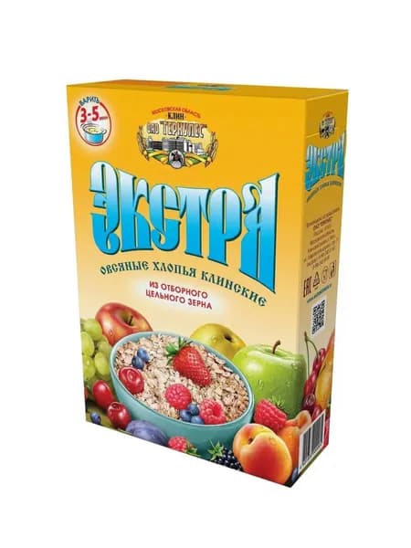 Клинские Хлопья Овсяные Экстра, 1кг