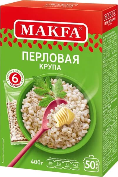 Перловая крупа Makfa, 400 г