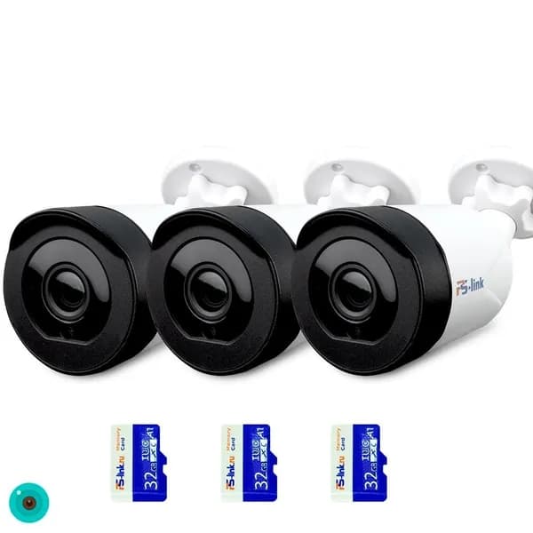 Wi-Fi комплект видеонаблюдения 3 уличные камеры 3Мп Ps-Link KIT-XMG303-WIFI