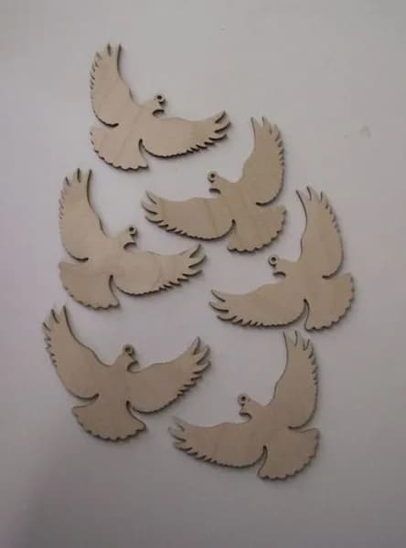 Добрый мастер деревянная заготовка для декупажа "Голубь" 5*3см*3мм