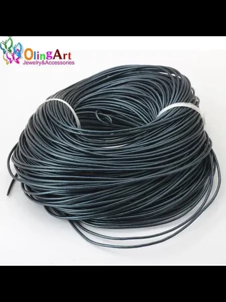 Кожаный шнур 2.0mm Pearl gray 91M для