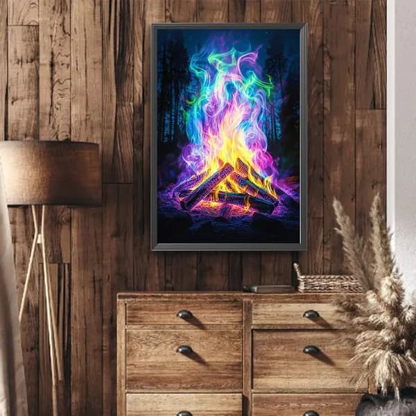 Диамантная картина Мечтательные искры 40 60 см, 5D, с резиновыми стразами