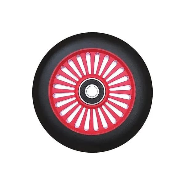 Колесо для самоката Comiron 100 мм. Pu + Abec-9 Red/Black