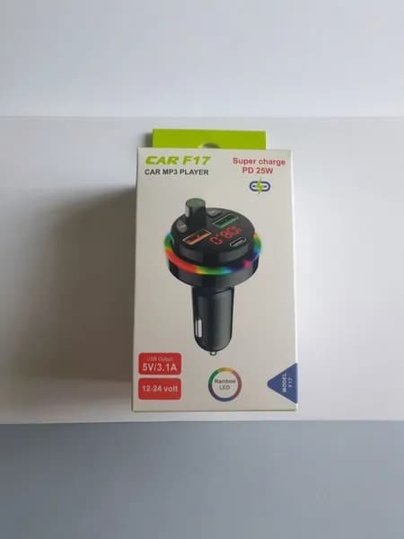 FM-модулятор F17 (AUX,USB,TypeC,microSD) AVTO-DEKOR 14638