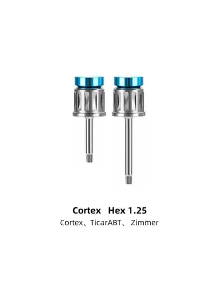 Динамометрические отвертки для имплантатов - Cortex Hex 1.25(голубые) 2шт.
