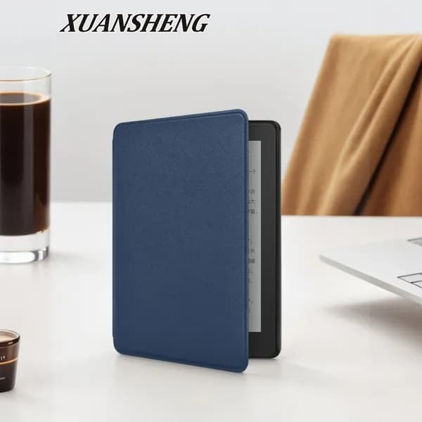 Чехол для Kindle Paperwhite 12-го поколения 2024 года и Kindle Colorsoft Signature Edition, синий, магнитный, автоматическое пробуждение