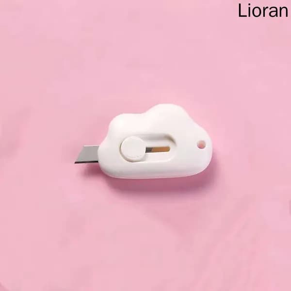 1 шт. Mini Pocket Cloud Art многофункциональный нож для резки бумаги, упаковки, сменным лезвием, канцелярский инструмент.