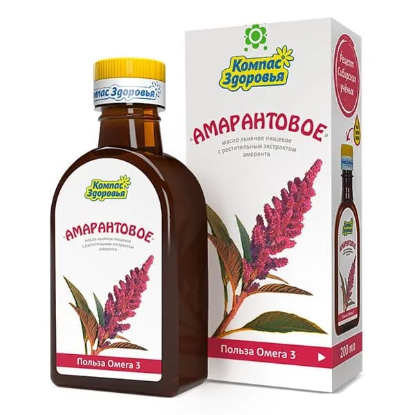 Масло льняное Амарантовое 200 мл