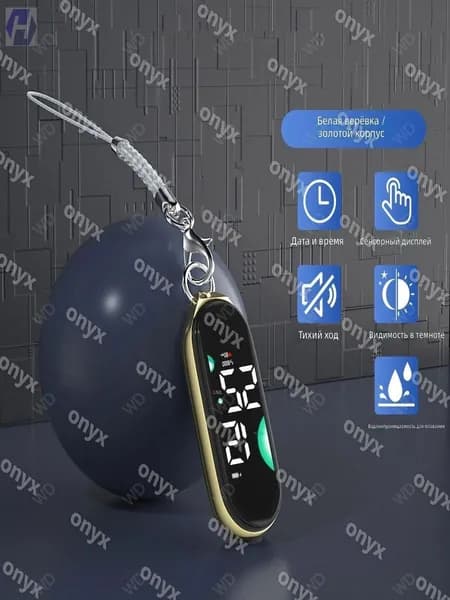 Смарт-часы Y15, 25mm, Белый глянцевый с золотистым корпусом
