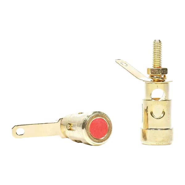 Позолоченные акустические клеммы 4 мм для домашних кинотеатров и автомобильных аудиосистем