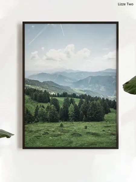 Постер "Альпийские пейзажи", 40 см х 30 см