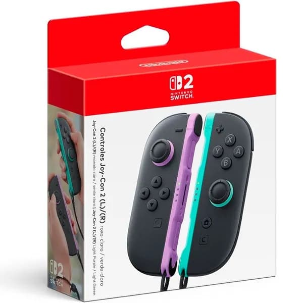 Набор из двух контроллеров Joy-Con 2 Light Purple/Light Green (светло-фиолетовый/светло-зеленый) для Nintendo Switch 2
