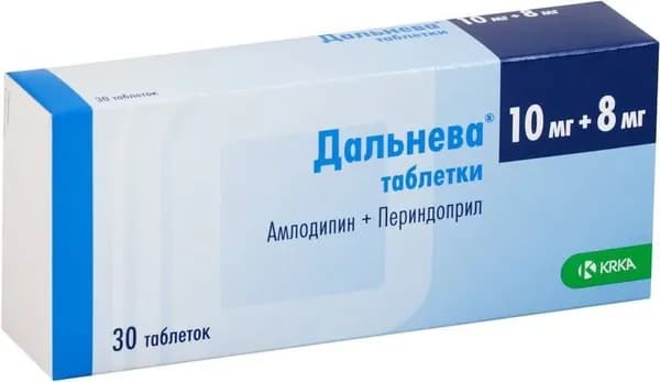 Дальнева, таблетки 10 мг+8 мг, 30 шт.