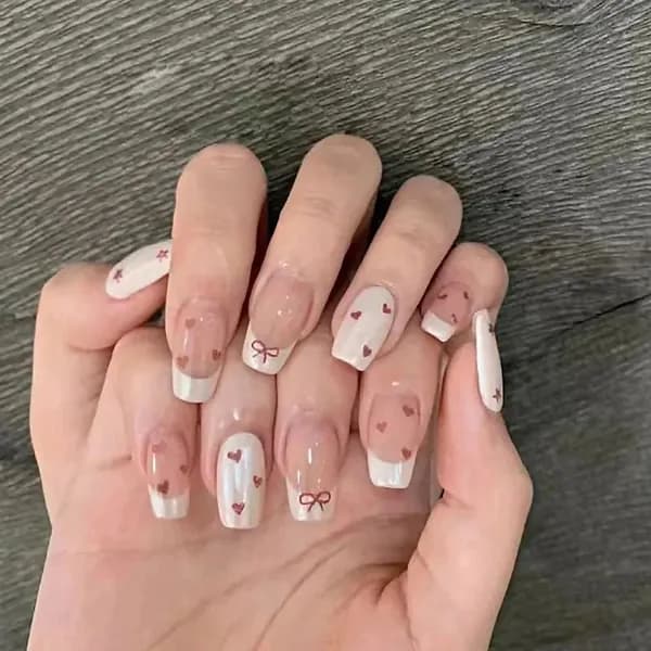 Накладные ногти с дизайном ( 24 типсы клей )