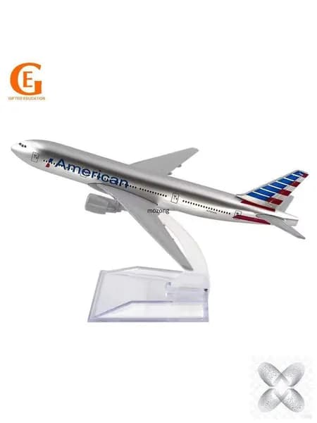 Модель самолета Boeing 777 American Airlines, металлическая коллекционная авиамодель 1:400, подарок для авиалюбителей
