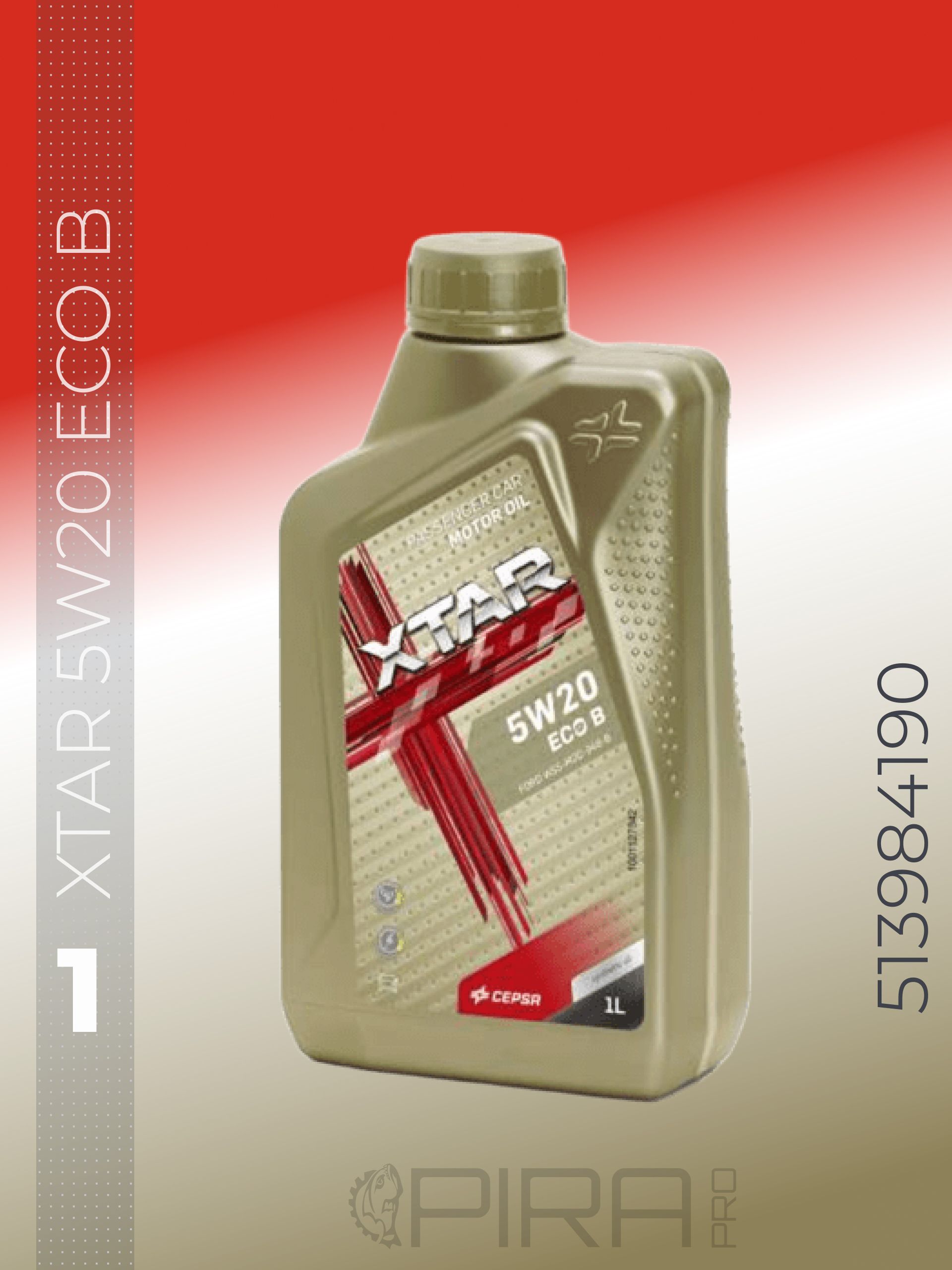 CEPSA XTAR ECO B 5W-20 Масло моторное, Синтетическое, 1 л