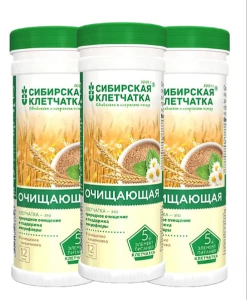 Cибирская клетчатка очищающая 170 гр/3 уп