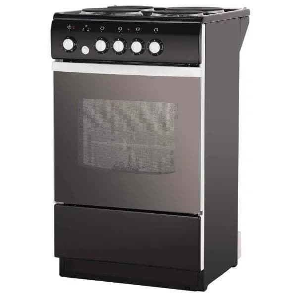 Плита электрическая de luxe 5004.12 Э, 50 см, 4 конфорки, 43 л, черный