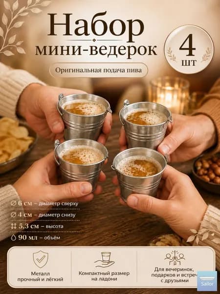 Рюмка, 90 мл, 4 шт