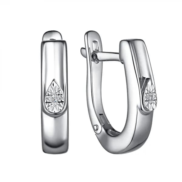 GOLDEN EAGLE Серьги ювелирные Серебро 925 пробы