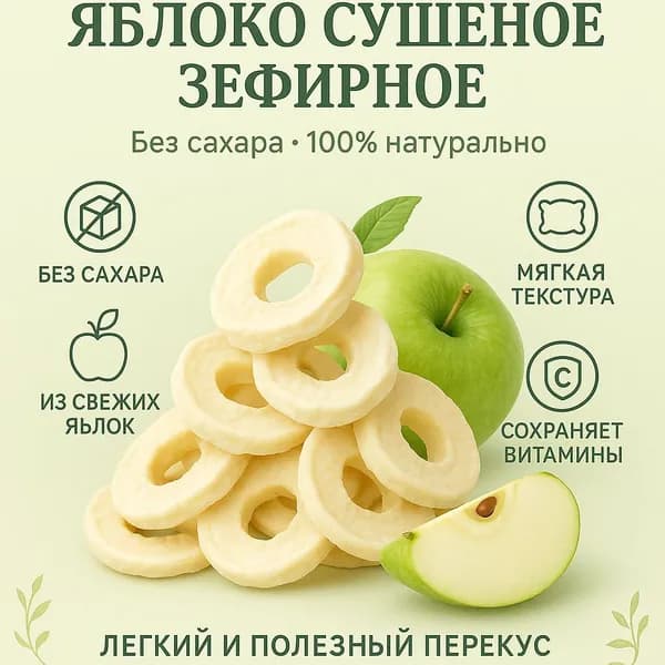 Яблоко сушеное зфирное 90гр