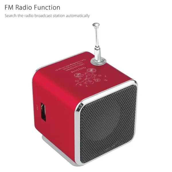 мини-колонка с LED-дисплеем TD-V26, 3 Вт, поддержка microSD и FM-радио