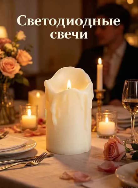 Светодиодные свечи, свадебные подарки, романтическая атмосфера на день рождения
