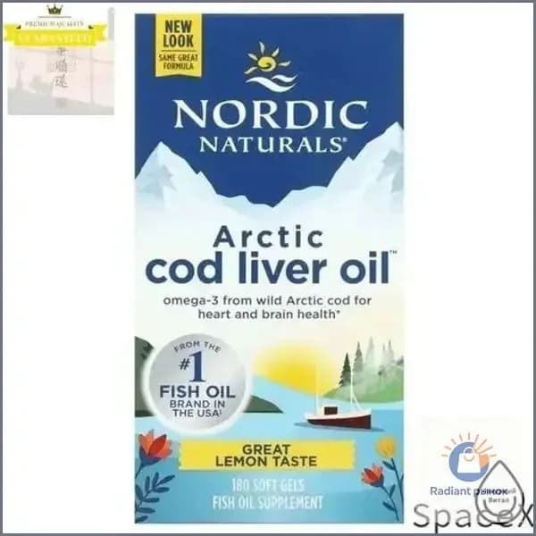 , Arctic Cod Liver Oil, масло печени арктической трески, вкус лимона, 180 таблеток Unique