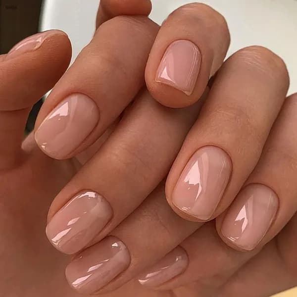 Короткие однотонные накладные ногти, желейный клей, 24 шт.