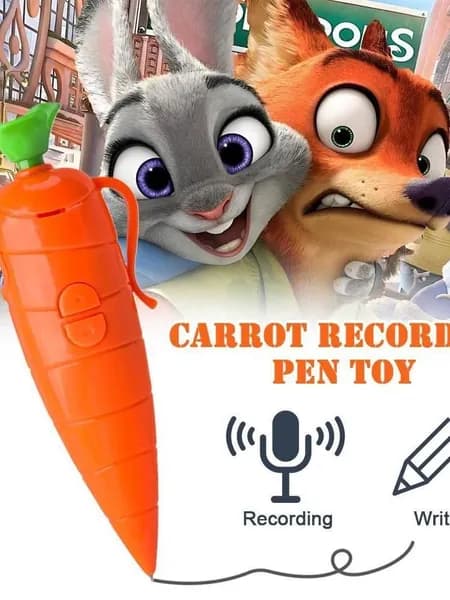 Электронная игрушка-записывающее устройство в форме морковки из мультфильма Зверополис .