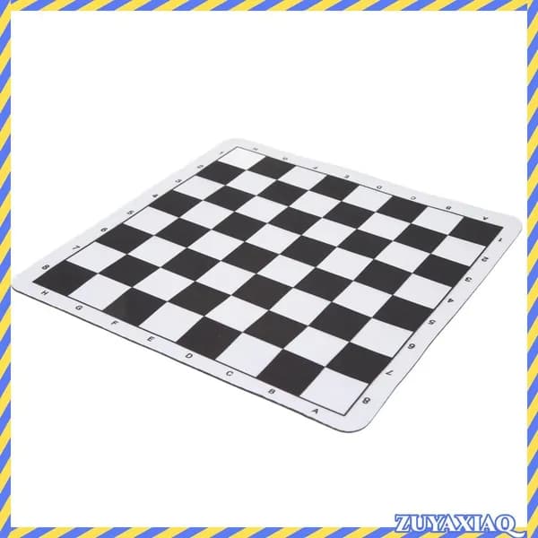 Шахматный коврик из PU-кожи, легкий и удобный, для игры дома и в дороге