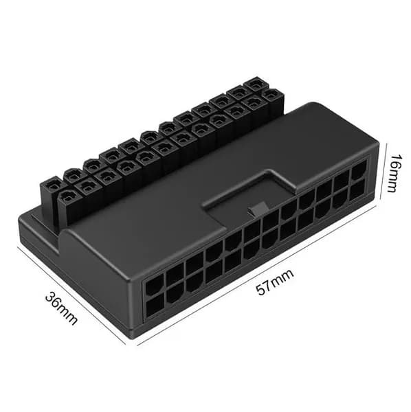 угловой переходник ATX 24 pin для материнской платы угол 90 градусов