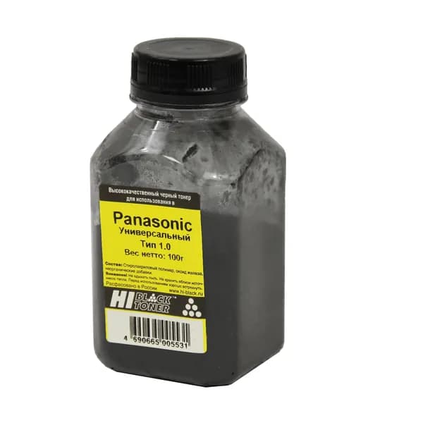 Тонер Hi-Black для Panasonic KX-FL503/MB1500, Тип 1.0, Bk, 100 г, банка, Черный (black)