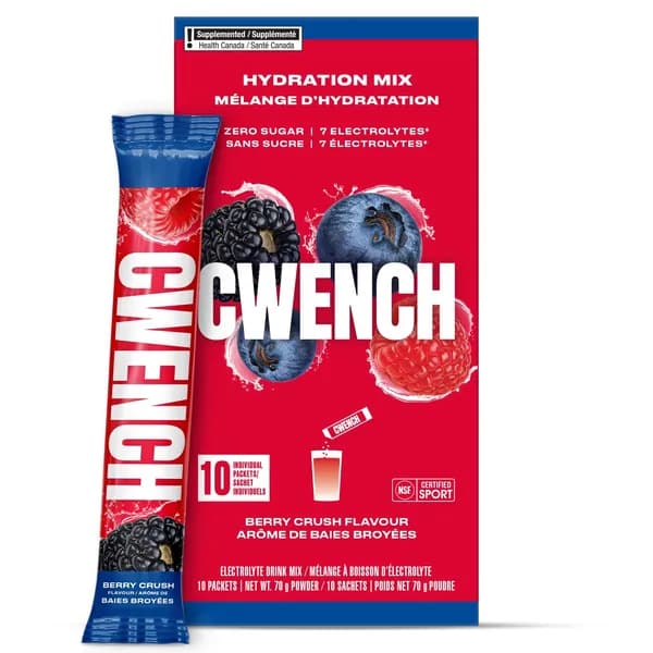 Изотоник Cwench Hydration Mix Berry Crush / 10 порций ягодный микс (Срок годности 06/2027)