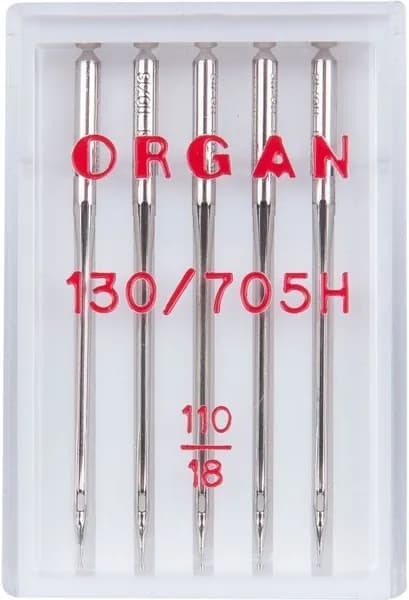 Иглы Organ универсальные № 110 5 шт. 130/705H