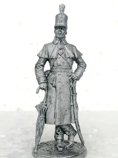 Великобритания, Офицер 52-го Оксфордширского полка лёгкой пехоты. 1812-15 гг.,оловянный солдатик 54 мм