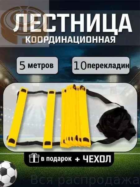 Координационная лестница для тренировки скорости, 1 шт. с защитным чехлом