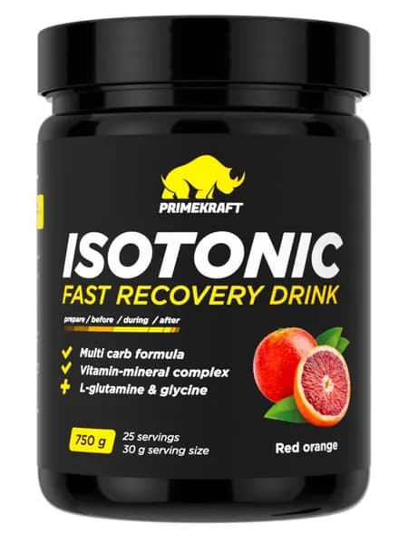 Напиток Isotonic Prime Kraft (Прайм Крафт Изотоник, порошок) - Красный апельсин (банка, 25 порций, 750 гр)