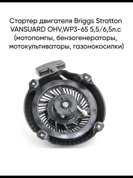 Стартер двигателя Briggs Stratton VANSUARD OHV,WP3-65