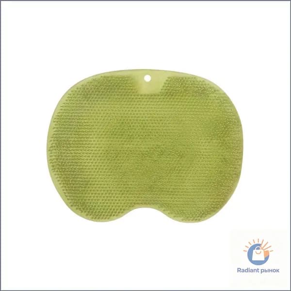 Анти-скользящий массажный коврик для ванной с присосками Двусторонний силиконовый коврик для стоп, розовый