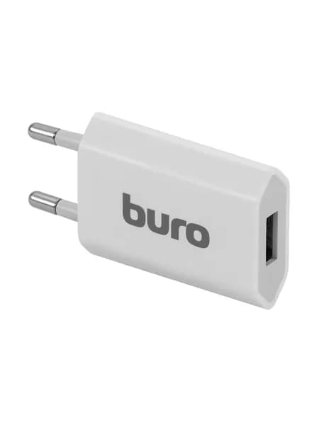 Сетевое зарядное устройство Buro TJ-164w, USB, 5Вт, 1A, белый