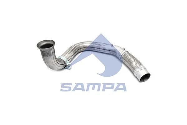 Труба глушителя приемная с гофрой MB Actros, Antos, Arocs, Axor, Atego, Econic (Sampa)
