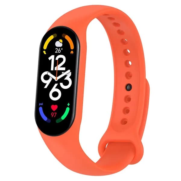 ремешок для Xiaomi Mi Band 5 6 7 силиконовые умные часы запястье браслет