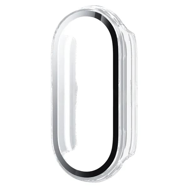 PC-чехол + защитная пленка из закаленного стекла, подходит для Xiaomi Mi Band 10. Интегрированный дизайн чехла и защитной пленки обеспечивает ударопрочность и защиту от царапин.