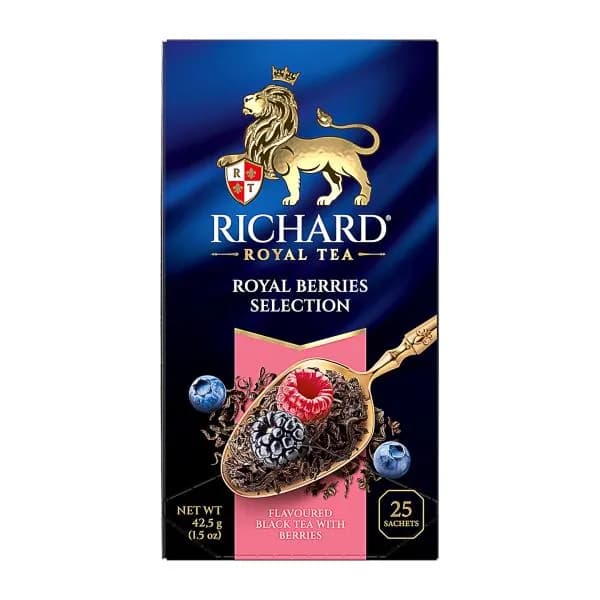 Чай чёрный Richard Royal Berries черника-малина 25пак